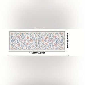 Floral Pattern Runner Rug